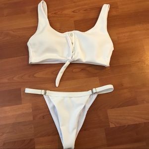 Romwe White Bikini